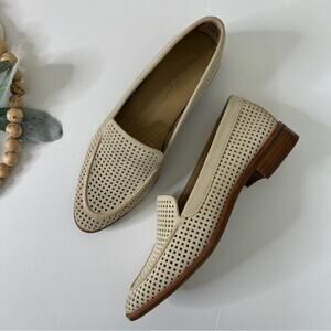 The Flexx leather Loafers with an openwork pattern beige